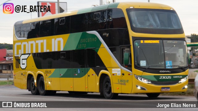 Empresa Gontijo de Transportes 23025 na cidade de Ribeirão das Neves, Minas Gerais, Brasil, por Jorge Elias Neres. Número da foto: #12931621.