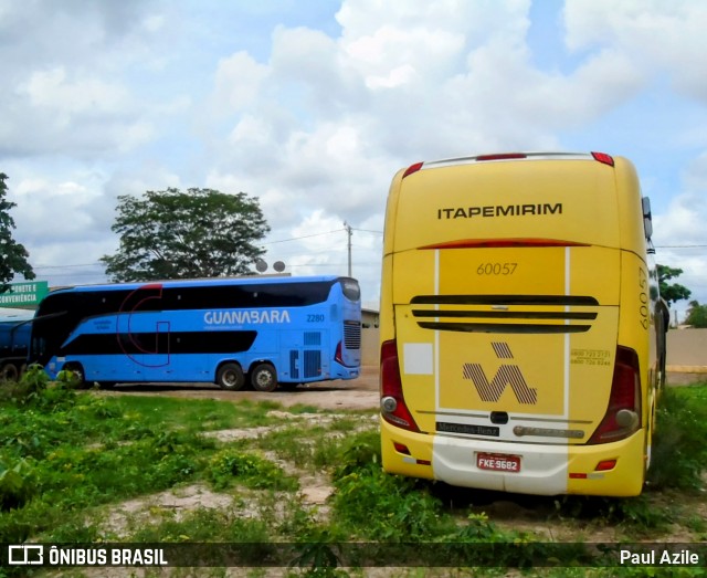 Viação Itapemirim 60057 na cidade de Santa Inês, Maranhão, Brasil, por Paul Azile. Número da foto: #12930210.