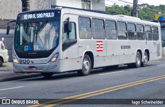 BluMob - Concessionária de Transporte Urbano de Blumenau 9120 na cidade de Blumenau, Santa Catarina, Brasil, por Iago Scheineider. Número da foto: #12929731.