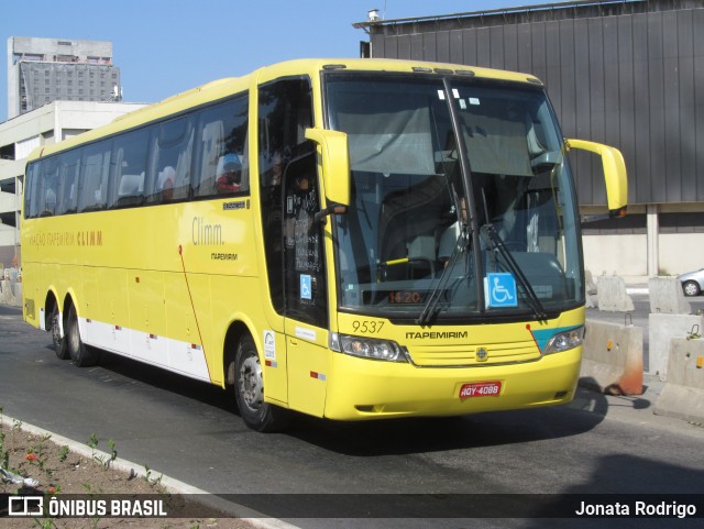 Viação Itapemirim 9537 na cidade de Rio de Janeiro, Rio de Janeiro, Brasil, por Jonata Rodrigo. Número da foto: #12931440.