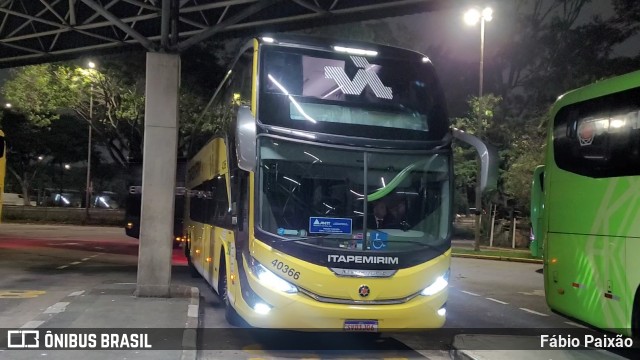 Viação Nova Itapemirim 40366 na cidade de São Paulo, São Paulo, Brasil, por Fábio Paixão. Número da foto: #12931091.