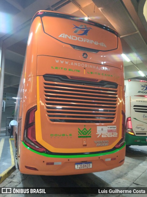 Empresa de Transportes Andorinha 7262 na cidade de São José do Rio Preto, São Paulo, Brasil, por Luis Guilherme Costa. Número da foto: #12931511.