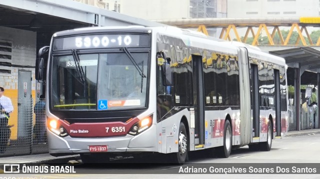 Viação Gatusa Transportes Urbanos 7 6351 na cidade de São Paulo, São Paulo, Brasil, por Adriano Gonçalves Soares Dos Santos. Número da foto: #12930134.