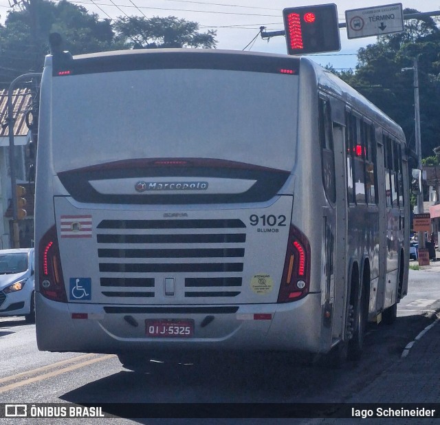 BluMob - Concessionária de Transporte Urbano de Blumenau 9102 na cidade de Blumenau, Santa Catarina, Brasil, por Iago Scheineider. Número da foto: #12930774.
