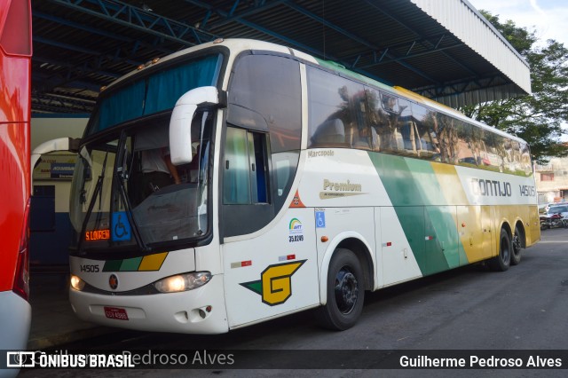 Empresa Gontijo de Transportes 14505 na cidade de Lambari, Minas Gerais, Brasil, por Guilherme Pedroso Alves. Número da foto: #12931956.