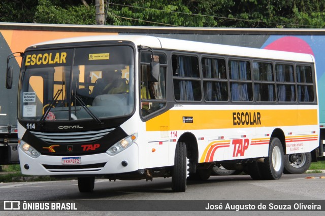TAP Turismo e Fretamento 114 na cidade de Barra do Piraí, Rio de Janeiro, Brasil, por José Augusto de Souza Oliveira. Número da foto: #12931960.