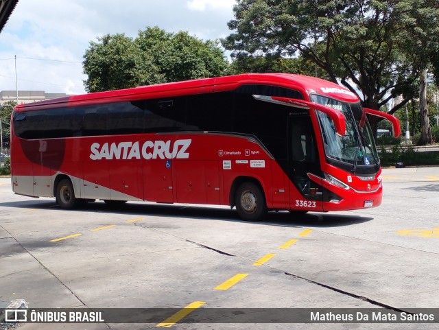 Viação Santa Cruz 33623 na cidade de São Paulo, São Paulo, Brasil, por Matheus Da Mata Santos. Número da foto: #12931911.