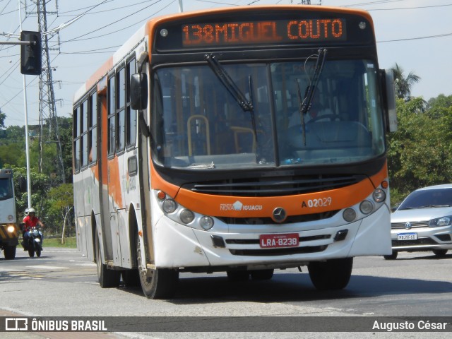 Viação Mirante A02029 na cidade de Nova Iguaçu, Rio de Janeiro, Brasil, por Augusto César. Número da foto: #12931675.