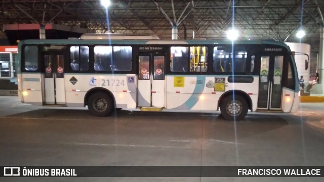 Aliança Transportes Urbanos 21724 na cidade de Fortaleza, Ceará, Brasil, por FRANCISCO WALLACE. Número da foto: #13005392.