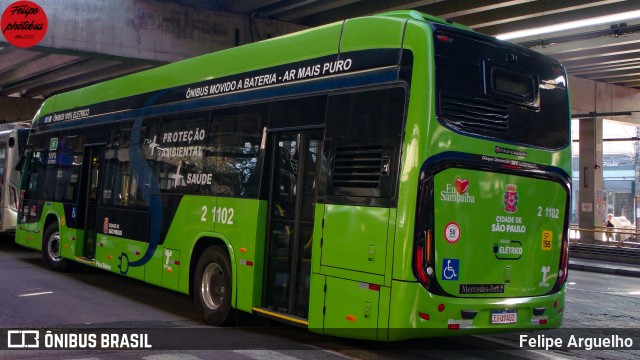 Sambaíba Transportes Urbanos 2 1102 na cidade de São Paulo, São Paulo, Brasil, por Felipe Arguelho. Número da foto: #13005055.
