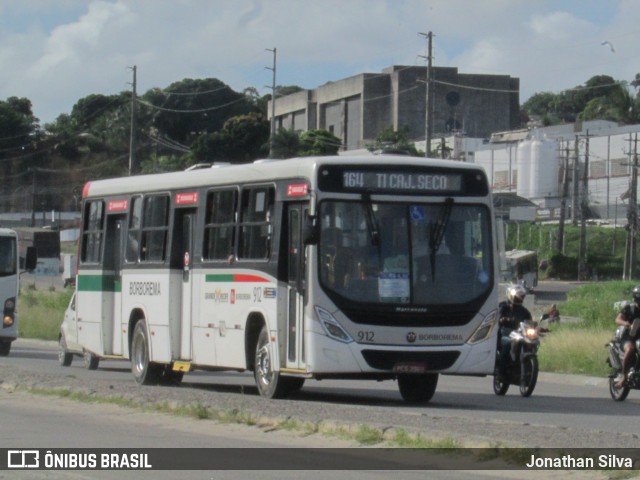 Borborema Imperial Transportes 912 na cidade de Jaboatão dos Guararapes, Pernambuco, Brasil, por Jonathan Silva. Número da foto: #13005942.