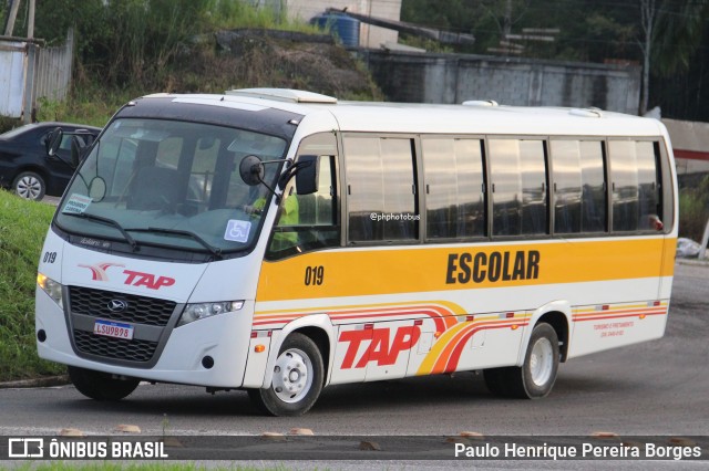 TAP Turismo e Fretamento 019 na cidade de Barra do Piraí, Rio de Janeiro, Brasil, por Paulo Henrique Pereira Borges. Número da foto: #13005056.