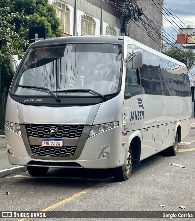 Jansen Transportes 2J24 na cidade de Vila Velha, Espírito Santo, Brasil, por Sergio Corrêa. Número da foto: #13003488.