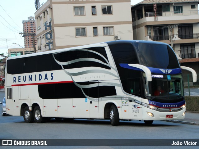 Reunidas Transportes Coletivos 38803 na cidade de Florianópolis, Santa Catarina, Brasil, por João Victor. Número da foto: #13005585.