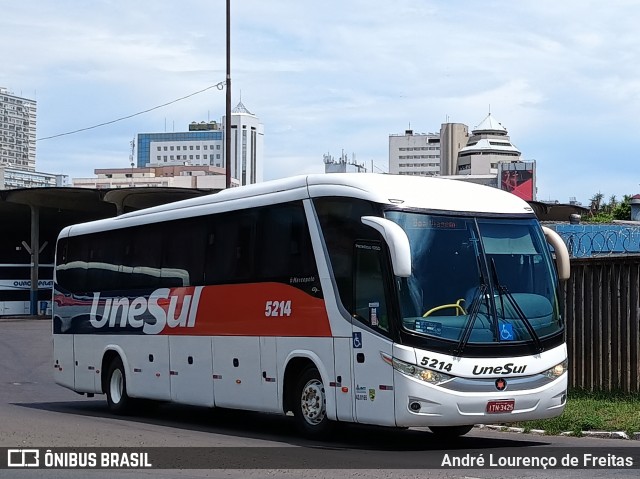 Unesul de Transportes 5214 na cidade de Porto Alegre, Rio Grande do Sul, Brasil, por André Lourenço de Freitas. Número da foto: #13005007.