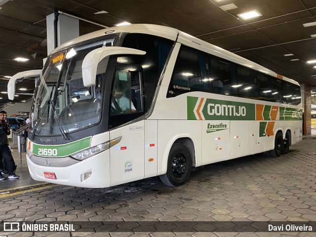 Empresa Gontijo de Transportes 21690 na cidade de Belo Horizonte, Minas Gerais, Brasil, por Davi Oliveira. Número da foto: #13004464.