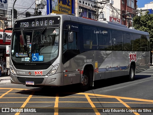 Auto Viação 1001 RJ 108.815 na cidade de Niterói, Rio de Janeiro, Brasil, por Luiz Eduardo Lopes da Silva. Número da foto: #13003646.
