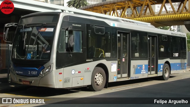 Sambaíba Transportes Urbanos 2 1307 na cidade de São Paulo, São Paulo, Brasil, por Felipe Arguelho. Número da foto: #13005045.