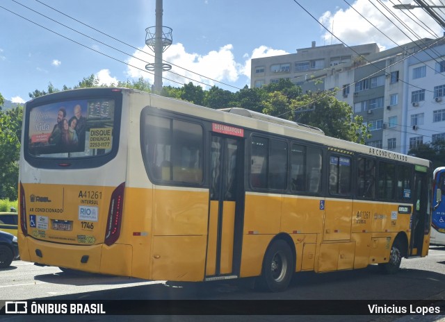 Real Auto Ônibus A41261 na cidade de Rio de Janeiro, Rio de Janeiro, Brasil, por Vinicius Lopes. Número da foto: #13003420.