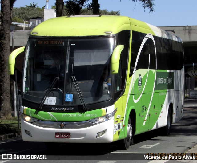 Expresso Princesa dos Campos 6453 na cidade de Curitiba, Paraná, Brasil, por Vicente de Paulo Alves. Número da foto: #13003891.