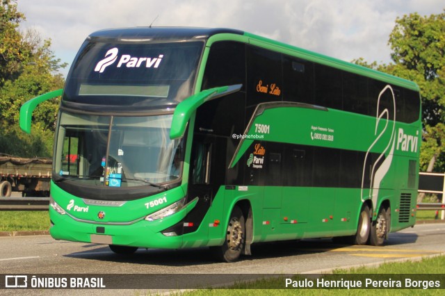 Parvi Transportes 75001 na cidade de Barra do Piraí, Rio de Janeiro, Brasil, por Paulo Henrique Pereira Borges. Número da foto: #13005020.