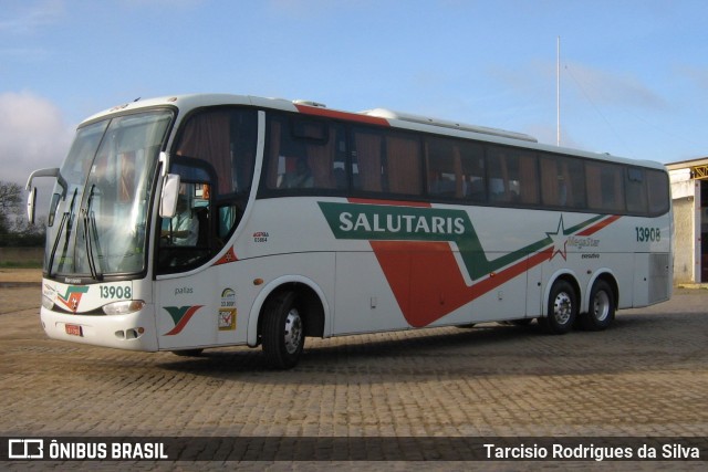 Viação Salutaris e Turismo 13908 na cidade de Vitória da Conquista, Bahia, Brasil, por Tarcisio Rodrigues da Silva. Número da foto: #13003868.