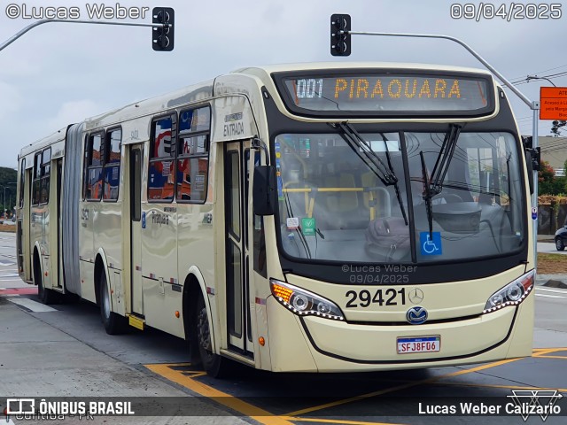 Viação Piraquara 29421 na cidade de Curitiba, Paraná, Brasil, por Lucas Weber Calizario. Número da foto: #13003350.