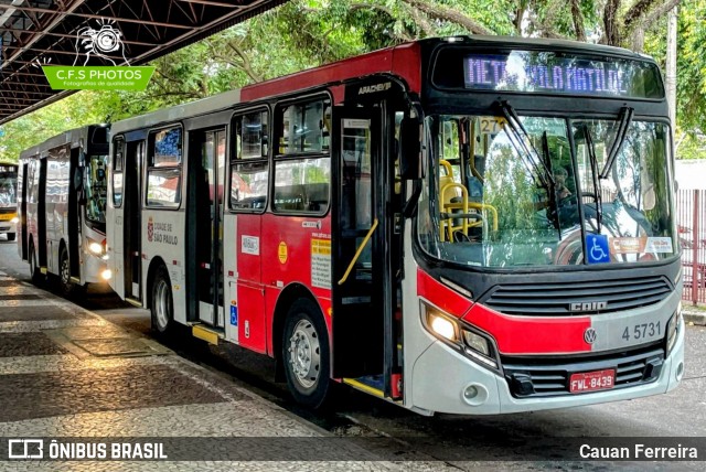 Allibus Transportes 4 5731 na cidade de São Paulo, São Paulo, Brasil, por Cauan Ferreira. Número da foto: #13003651.