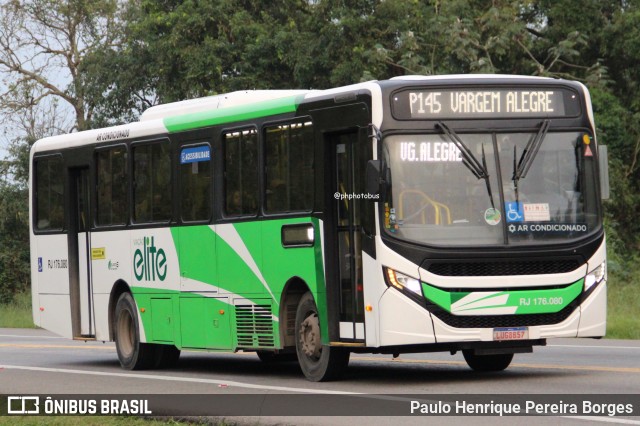 Viação Elite RJ 176.080 na cidade de Barra do Piraí, Rio de Janeiro, Brasil, por Paulo Henrique Pereira Borges. Número da foto: #13004881.