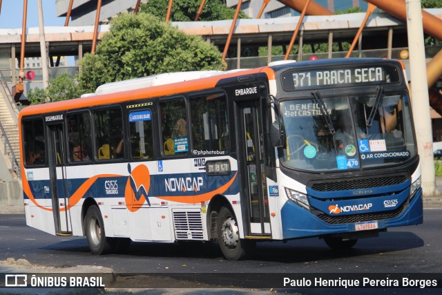 Viação Novacap C51525 na cidade de Rio de Janeiro, Rio de Janeiro, Brasil, por Paulo Henrique Pereira Borges. Número da foto: #12933003.