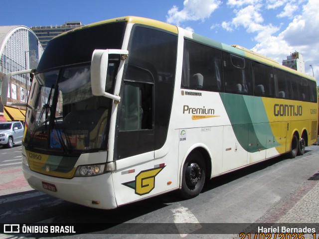 Empresa Gontijo de Transportes 12850 na cidade de Belo Horizonte, Minas Gerais, Brasil, por Hariel Bernades. Número da foto: #12934369.