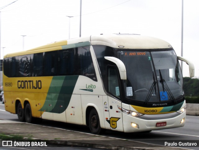 Empresa Gontijo de Transportes 16080 na cidade de São Paulo, São Paulo, Brasil, por Paulo Gustavo. Número da foto: #12934383.