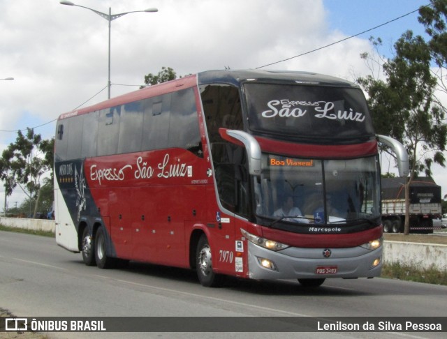 Expresso São Luiz 7970 na cidade de Caruaru, Pernambuco, Brasil, por Lenilson da Silva Pessoa. Número da foto: #12933790.