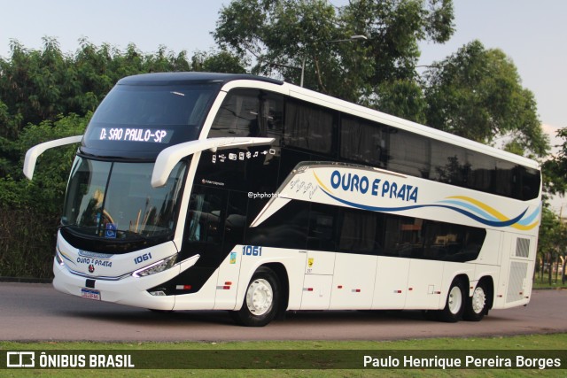 Viação Ouro e Prata 1061 na cidade de Curitiba, Paraná, Brasil, por Paulo Henrique Pereira Borges. Número da foto: #12933024.
