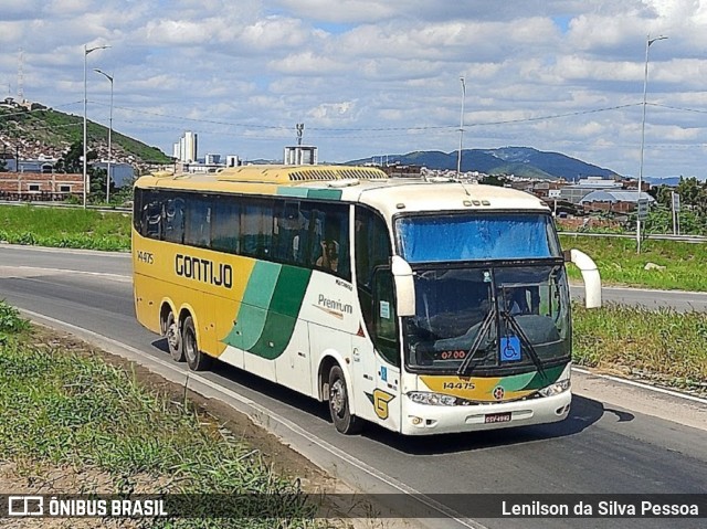 Empresa Gontijo de Transportes 14475 na cidade de Caruaru, Pernambuco, Brasil, por Lenilson da Silva Pessoa. Número da foto: #12933116.