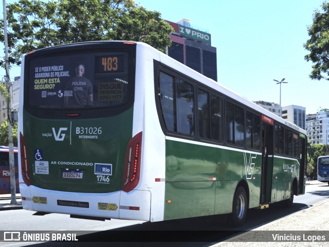Viação VG B31026 na cidade de Rio de Janeiro, Rio de Janeiro, Brasil, por Vinicius Lopes. Número da foto: #12933468.