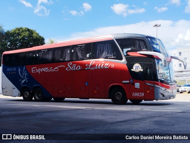 Expresso São Luiz 10020 na cidade de Goiânia, Goiás, Brasil, por Carlos Daniel Moreira Batista. Número da foto: #12933379.