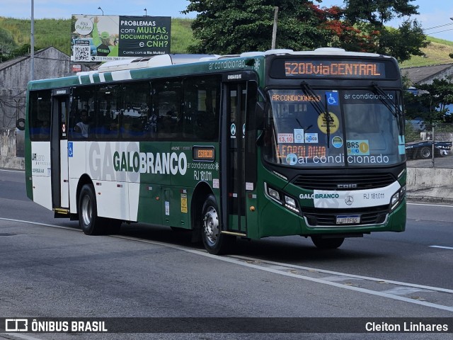 Viação Galo Branco RJ 181.011 na cidade de Niterói, Rio de Janeiro, Brasil, por Cleiton Linhares. Número da foto: #12934228.