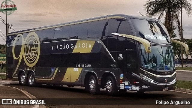 Viação Garcia 96001 na cidade de Campo Grande, Mato Grosso do Sul, Brasil, por Felipe Arguelho. Número da foto: #12932365.
