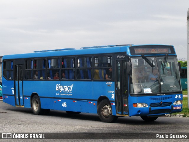 Biguaçu Transportes Coletivos Administração e Participação 418 na cidade de Florianópolis, Santa Catarina, Brasil, por Paulo Gustavo. Número da foto: #12937059.