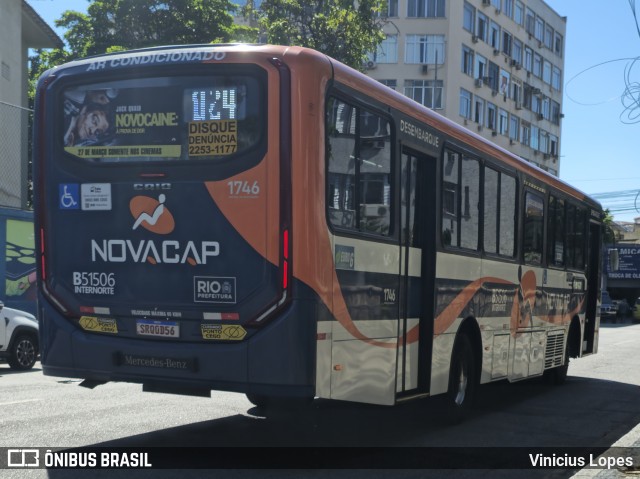 Viação Novacap B51506 na cidade de Rio de Janeiro, Rio de Janeiro, Brasil, por Vinicius Lopes. Número da foto: #12934868.