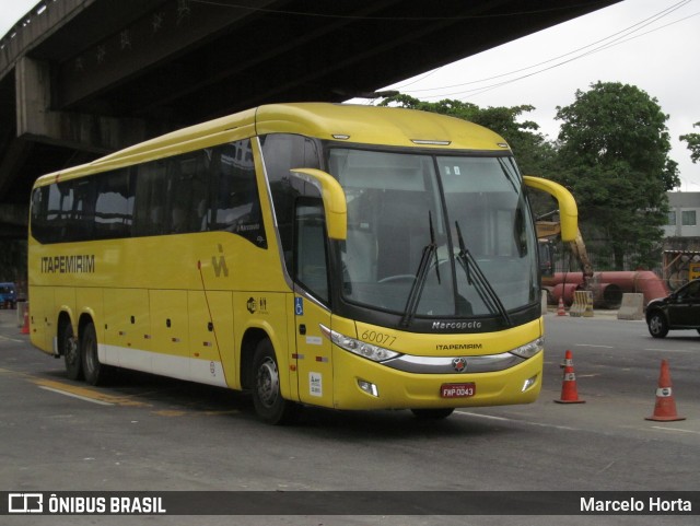Viação Itapemirim 60077 na cidade de Rio de Janeiro, Rio de Janeiro, Brasil, por Marcelo Horta. Número da foto: #12935006.