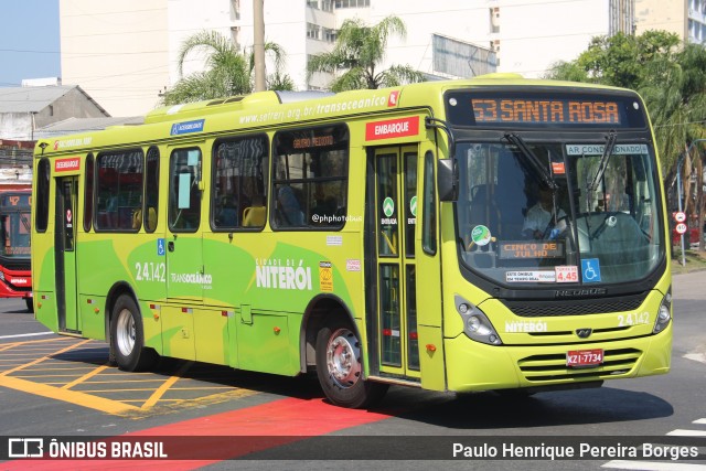 Viação Fortaleza 2.4.142 na cidade de Niterói, Rio de Janeiro, Brasil, por Paulo Henrique Pereira Borges. Número da foto: #12936531.