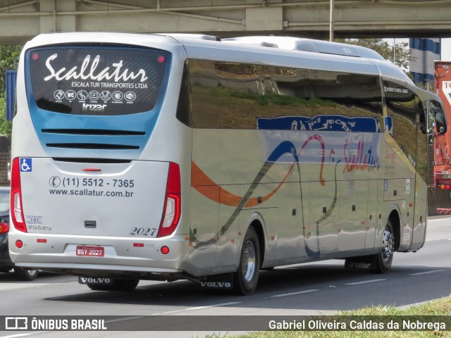 Scalla Tur Transportes 2027 na cidade de Aparecida, São Paulo, Brasil, por Gabriel Oliveira Caldas da Nobrega. Número da foto: #12936153.