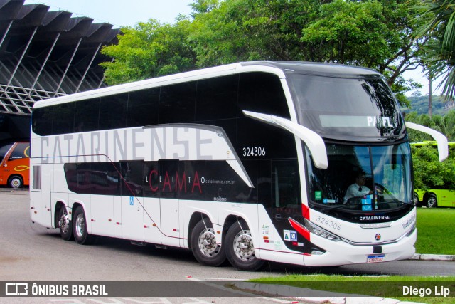 Auto Viação Catarinense 324306 na cidade de Florianópolis, Santa Catarina, Brasil, por Diego Lip. Número da foto: #12935177.