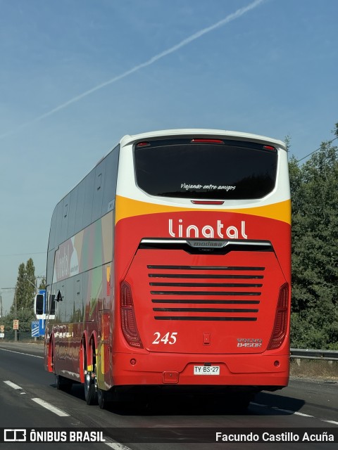 Buses Linatal 245 na cidade de Molina, Curicó, Maule, Chile, por Facundo Castillo Acuña. Número da foto: #12934912.