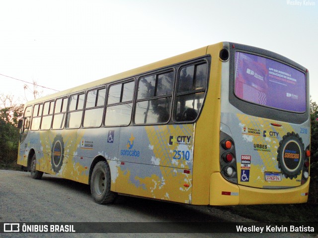 City Transporte Urbano Intermodal Sorocaba 2510 na cidade de Sorocaba, São Paulo, Brasil, por Weslley Kelvin Batista. Número da foto: #12935979.