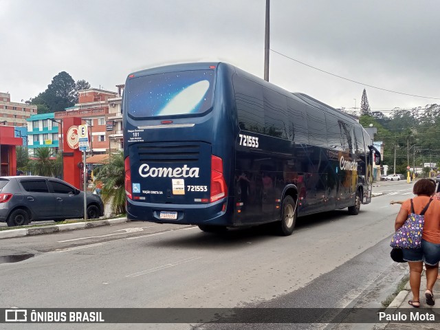 Viação Cometa 721553 na cidade de Ribeirão Pires, São Paulo, Brasil, por Paulo Mota. Número da foto: #12936169.