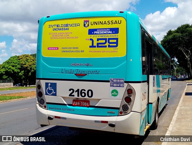 UTB - União Transporte Brasília 2160 na cidade de Brasília, Distrito Federal, Brasil, por Cristhian Davi. Número da foto: #12934682.