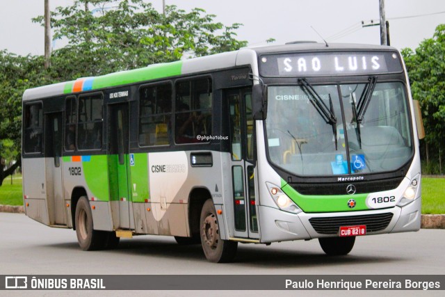 Cisne Branco Turismo 1802 na cidade de São Luís, Maranhão, Brasil, por Paulo Henrique Pereira Borges. Número da foto: #12936482.